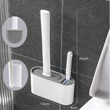 Sızdırmaz Silikon Tuvalet Fırçası | 3 lü Set | Yapışkanlı Banyo Lavabo Wc Temizleme Fırçası