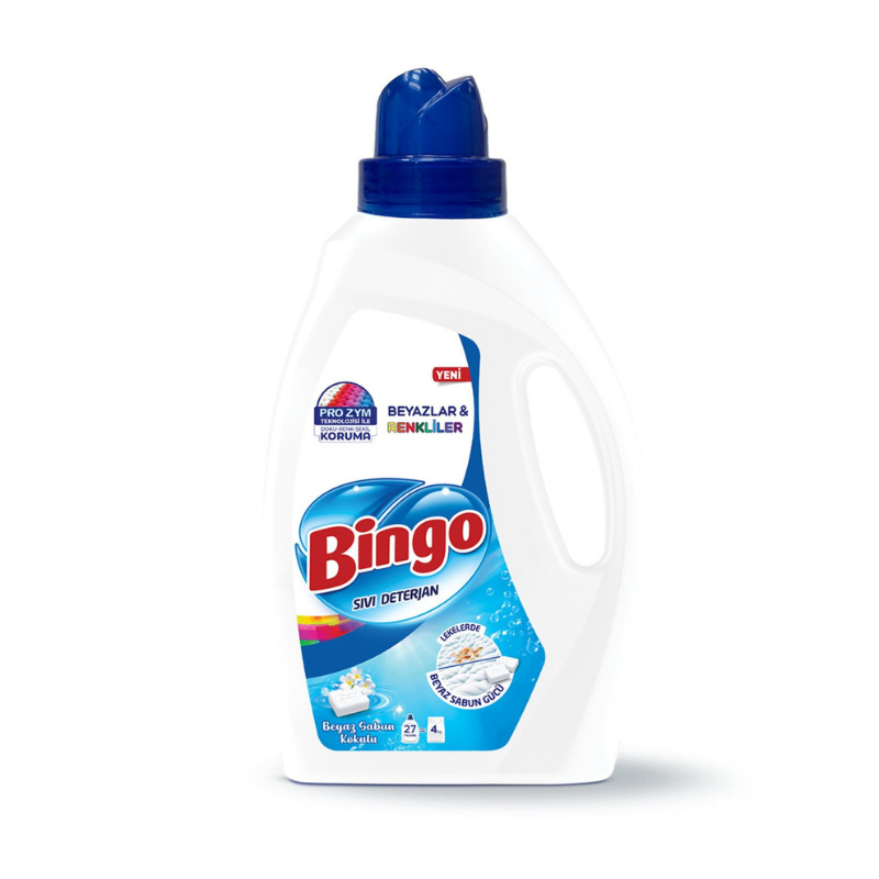 Bingo Sıvı Çamaşır Deterjanı Beyaz Sabun 2600 ml