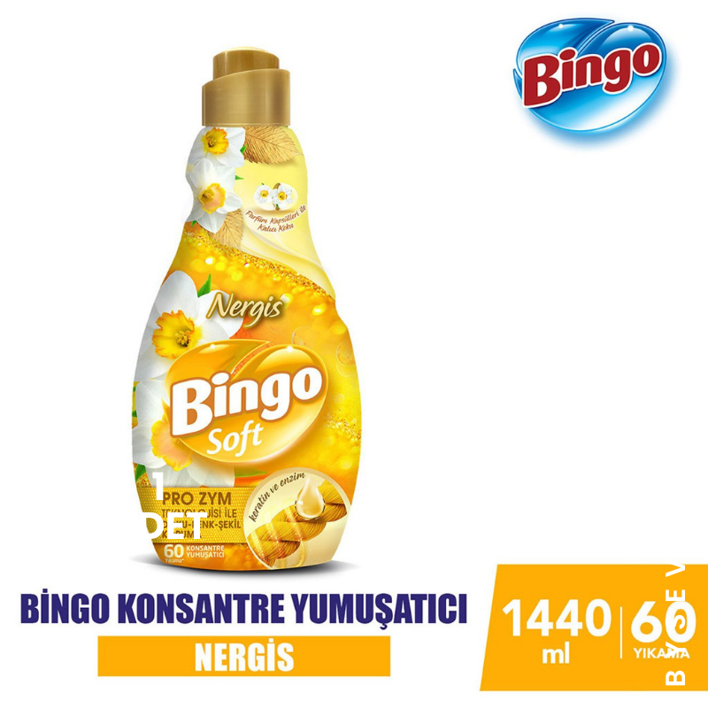 Bingo Soft Konsantre Çamaşır Yumuşatıcısı Nergis 1440 ml - Görsel 2